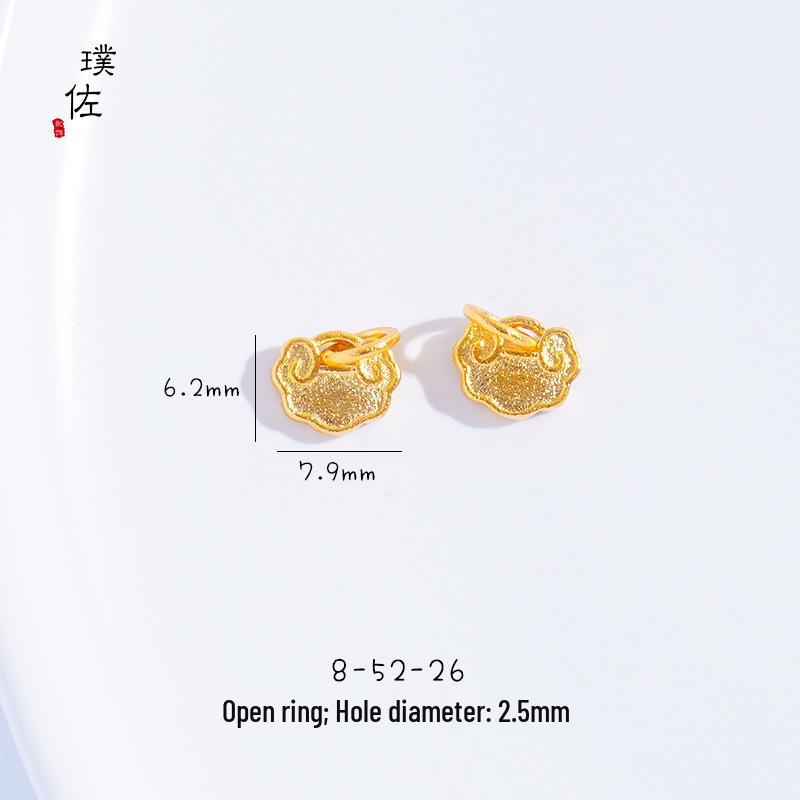 Золотистая пескоструйная тыква-колокольчик Жуи для богатства и мира