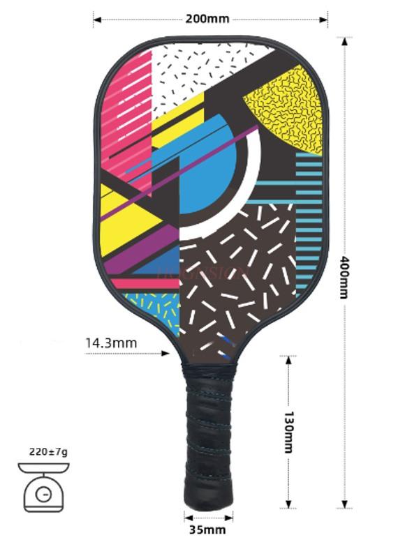 Pickleball Racket Carbon Fiber Peak Racket Pickleball Training Racket