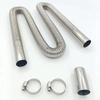 Stainless Steel Exhaust Pipe 24.5mm Inner Diameter Exhaust Extension Tube for Air Diesel Parking Heater Fit to 24mm Thru Hull