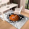 Basketball Pattern Background Carpet, Chair Rug,Rug for Office Bedroom living rooms, Doormat decor Fan Gift Christmas Gift