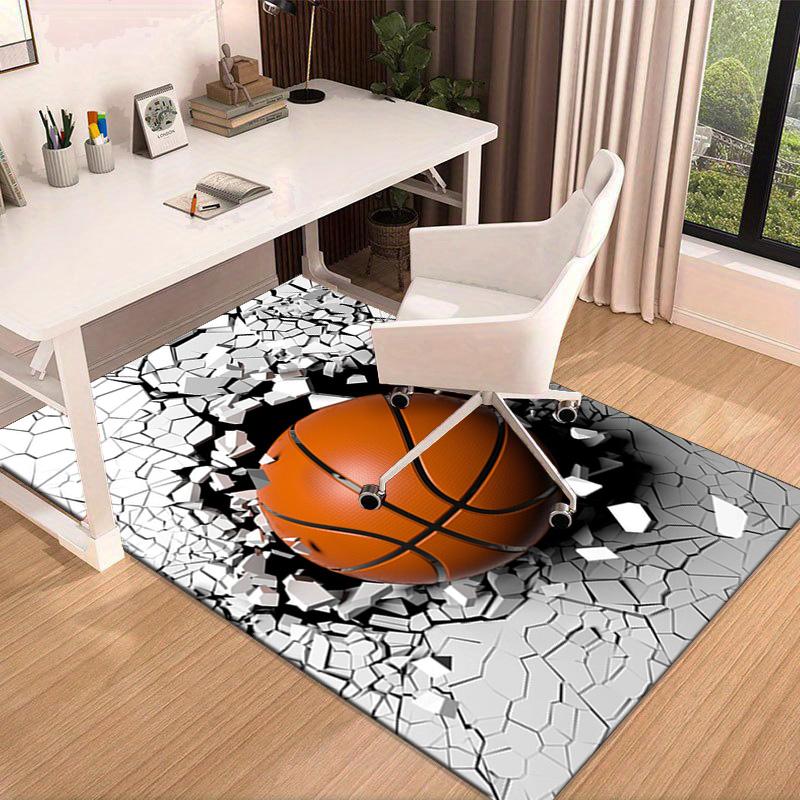 Basketball Pattern Background Carpet, Chair Rug,Rug for Office Bedroom living rooms, Doormat decor Fan Gift Christmas Gift