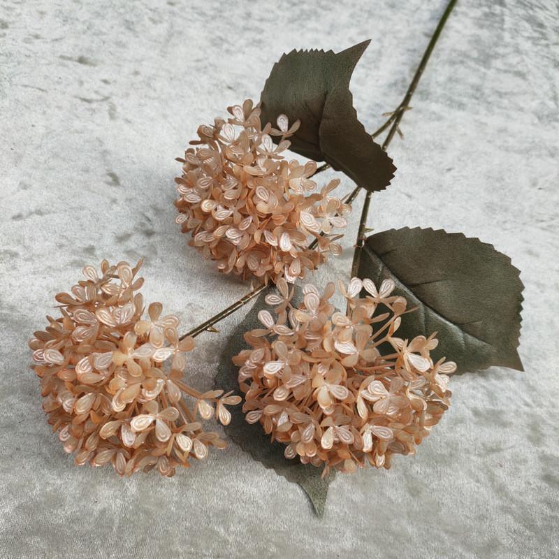 Artificial Snowball Hydrangea Stems Multibranch For Wedding Home Decor Gift