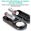 FONKEN For Airtag Charging Case Portable Magnetic Charging Case Waterproof Airtag Cover Extended Battery Case Battery Replacement