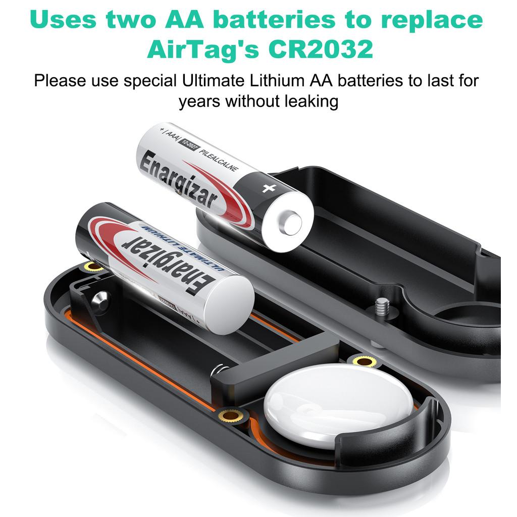 FONKEN For Airtag Charging Case Portable Magnetic Charging Case Waterproof Airtag Cover Extended Battery Case Battery Replacement