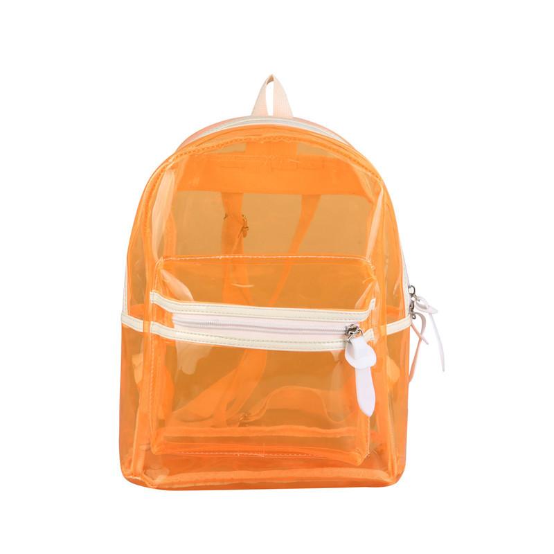 Women Small Backpack Pvc School Bags For Teenage Girls School Backpack College Student Clear Travel Backpacks Bag Mochila