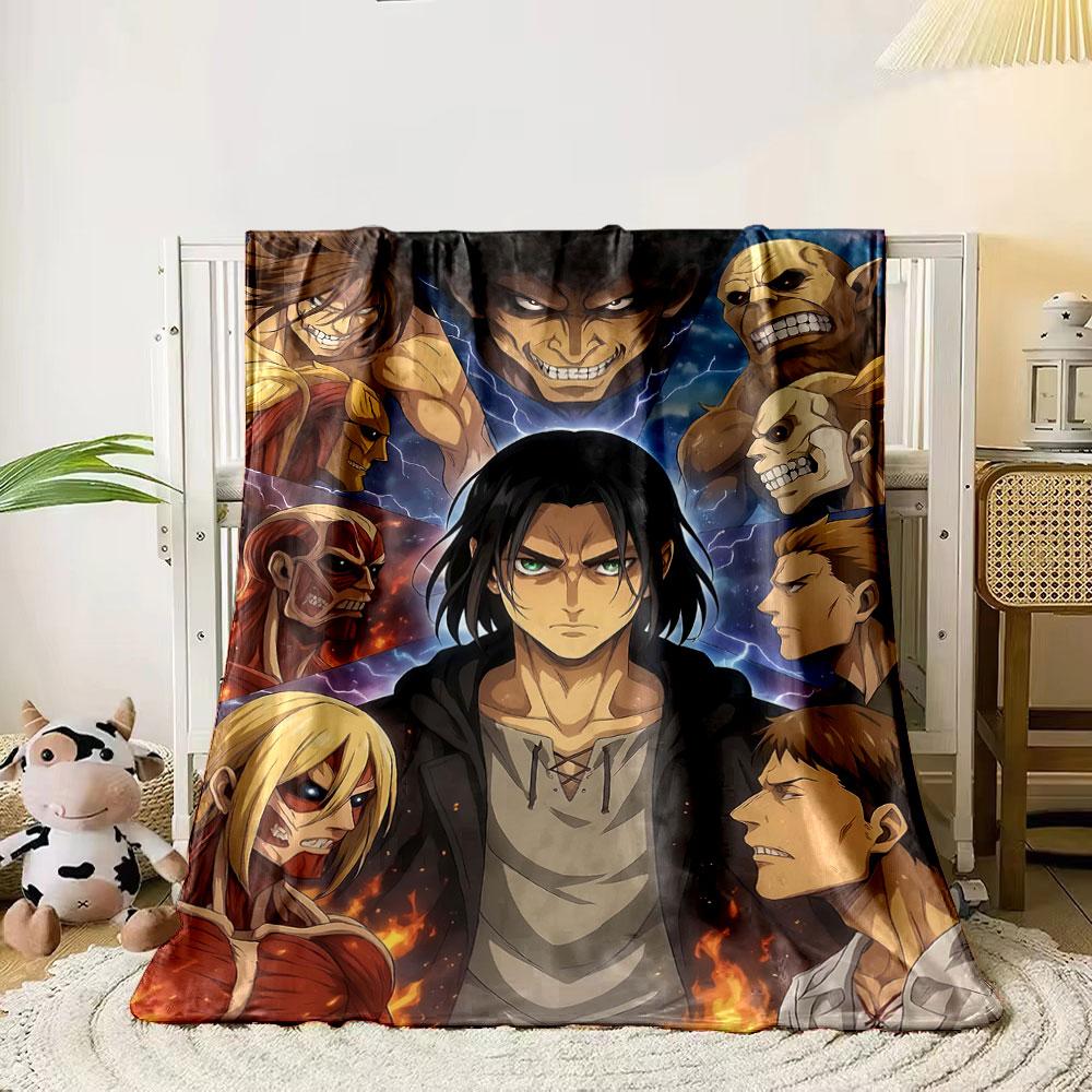 A central figure surrounded by fiery, armored, and skeletal characters. for all seasons blanket lunch break throw gift 80cm x 120cm