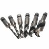 12-Piece High-Speed Steel Hex Shank Wood Drill Set with Red Plastic Box