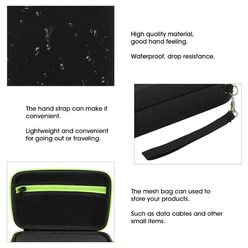 Nylon TPU Electric Shaver Storage Bag Men Hair Shaving Tool Case Organizer For Philips QP2520/90/70Black Green