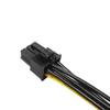 15Pin Sata Male To 8Pin Pci-E Power Supply Cable 8.16 Inch Sata Cable 15-Pin To 8 Pin Cable Wire For Graphic Card