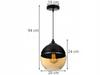 HANGING CEILING LAMP, GLASS PLAFON, LED LAMP