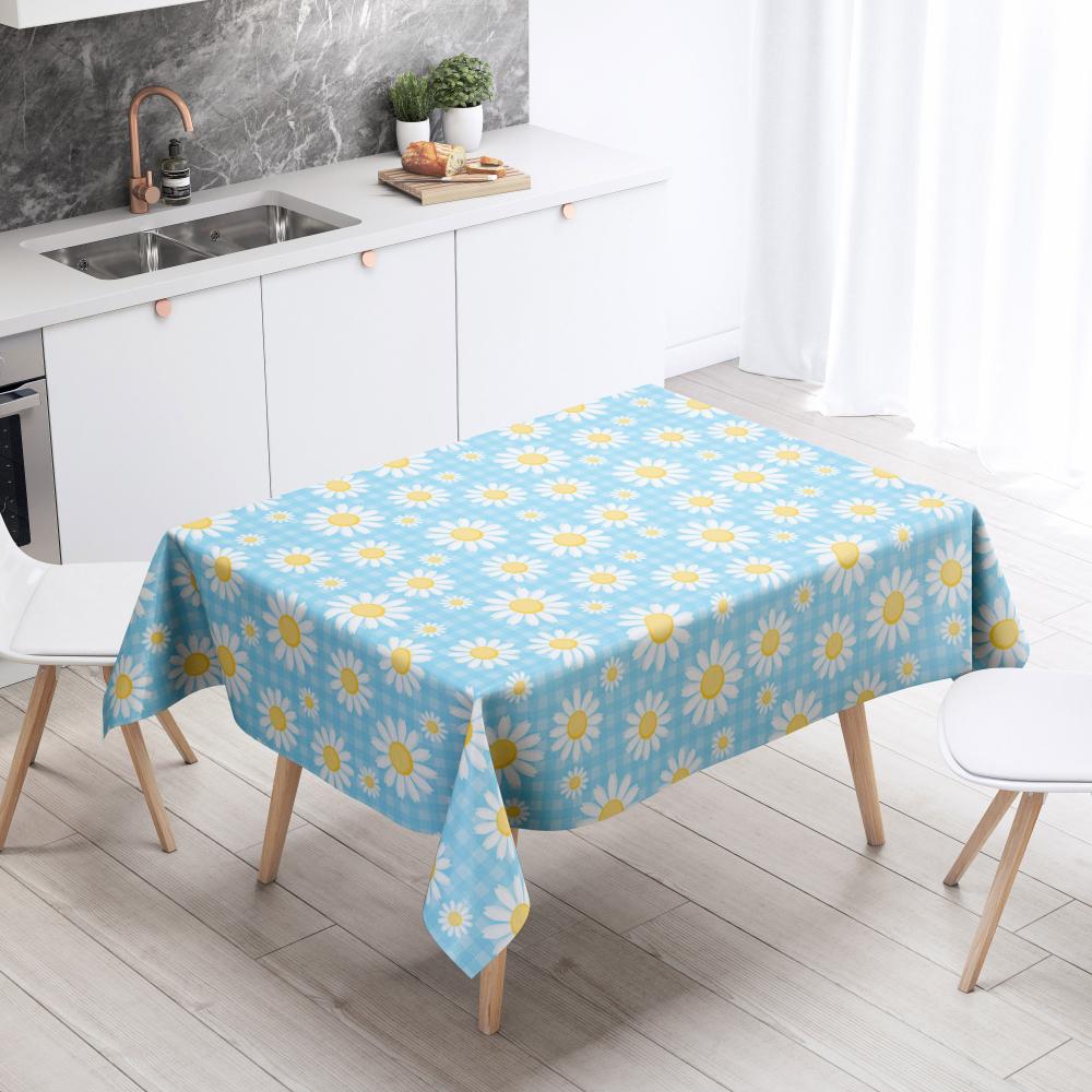 Cartoon Floral Tablecloth Home Decor Anti-Stain Waterproof Table Decoration Rectangular Kitchen Fireplace Countertop