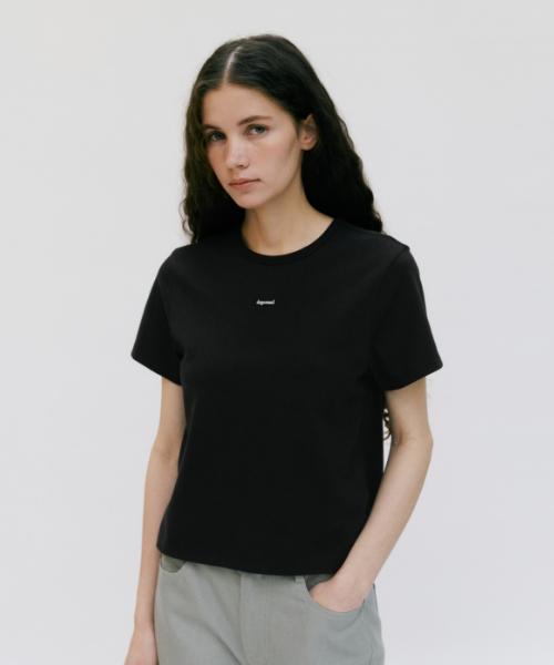 Depound Box Logo Standard Crop T-Shirt [Black] Black/Free