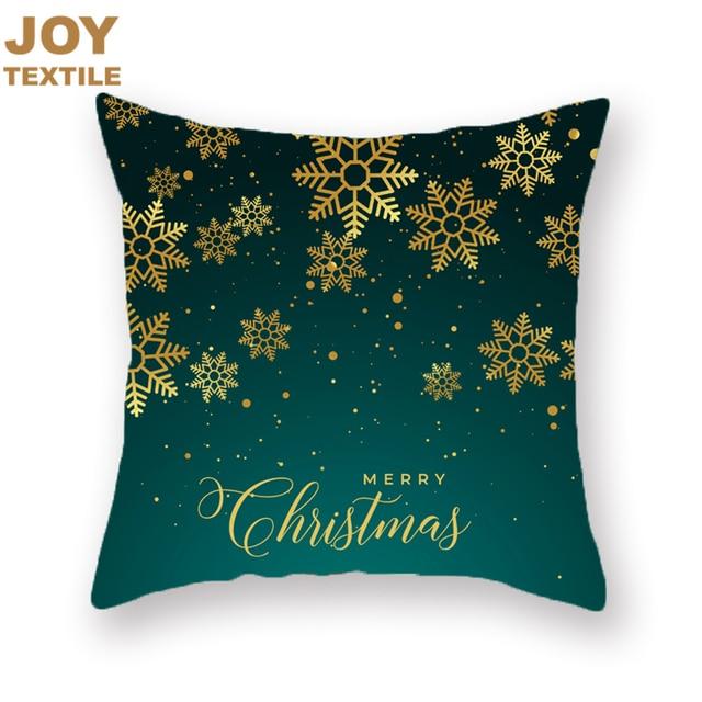 45x45cm Christmas Pillowcase Decorative Linen Cushion Cover For Sofa Printed Pillow Car Cushion Christmas Home Decor