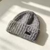 Soft Warm Beanie Hat Cat Embroidered Winter Thermal Cap New Knitted Woolen Hat  Women