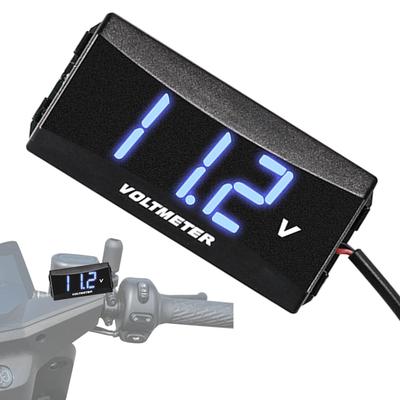 Car Monitor, Auto Voltmeter - Multipurpose LED Display Voltmeter Meter, Weatherproof