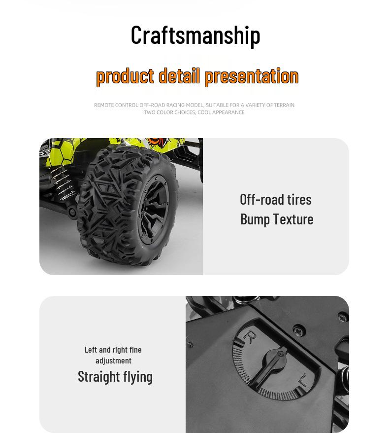 2.4G High-Speed RC Off-Road Climbing Car Toy for Kids