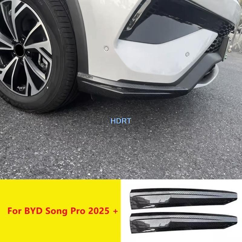 For BYD Song Pro 2025 + Protector Decoration Accessories Exterior Sticker Car Styling Front Bumper Corner Anti Collision Trim