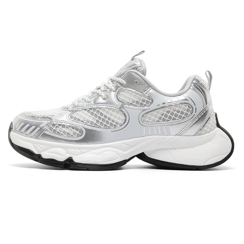 Dad shoes men's new summer breathable mesh thick-soled heightening shoes Paris Galaxy same trendy casual shoes