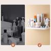 1/2pcs Creative Bathroom Storage Shelves Cute White  Shelves Shelf Self-adhesive Bathroom Cosmetics Storage Racks
