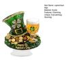 St. Sint Patrick's Dag Acryl Tafelbord 2D Ierse Klavertje Vier Kabouter Tafelblad Ornament voor Binnen Huis Bureau Plank Decoratie
