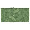 Low back Bench Cushions 6 pcs Leaf Pattern Fabric