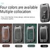 SANRILY Metal Leather 2/3/4 Button Smart Key Fob Cover for Toyota Tacoma 2023 2022 Avalon Camry Corolla RAV4 Highlander Sequoia 2021 Tundra 4Runner