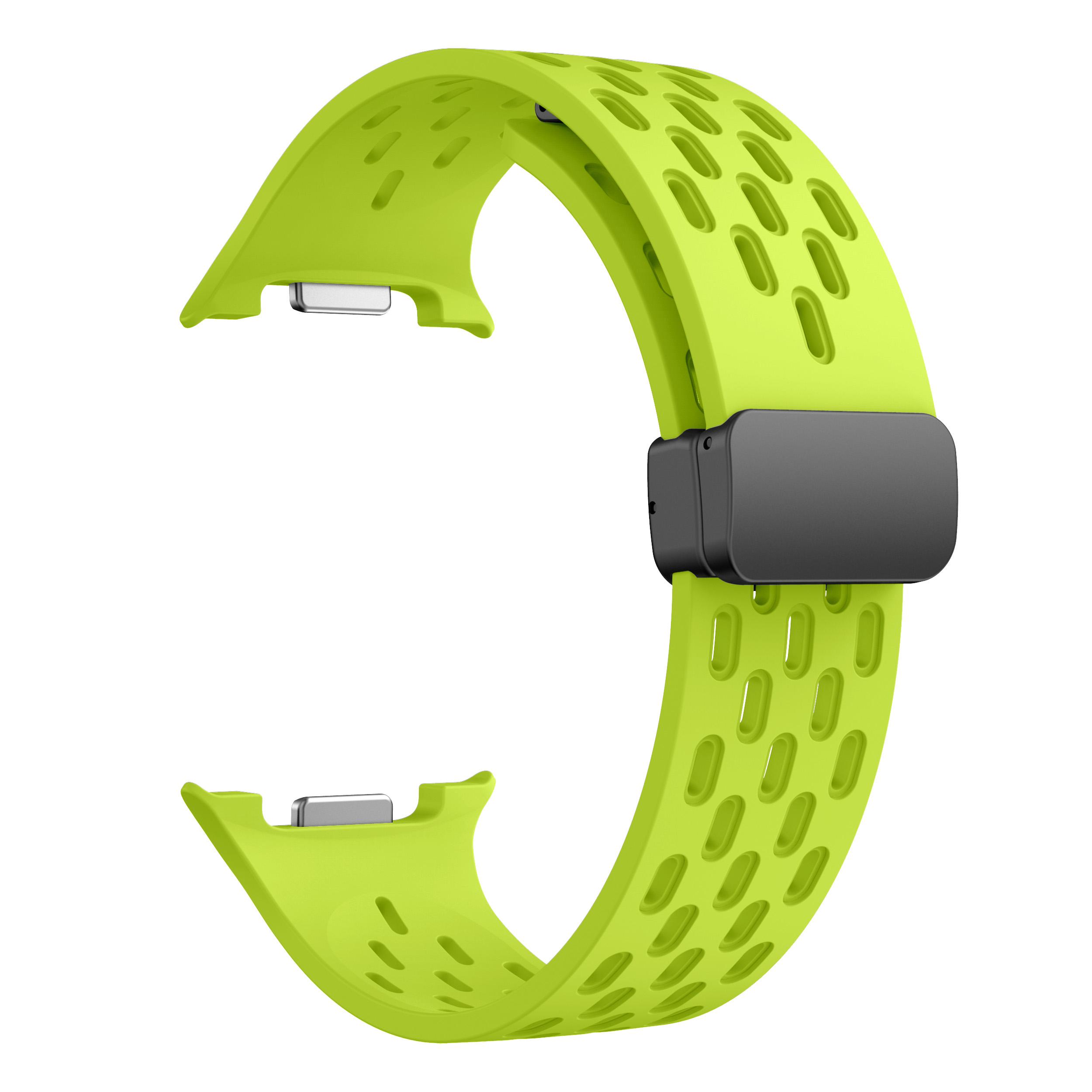 

No Gaps Silicone Magnetic Strap for Samsung Galaxy Watch 8 7 6 5 4 40mm 44mm 8Classic Sport Band for Galaxy Ultra 47mm Bracelet Galaxy Watch 8 40mm флуоресцентный зеленый