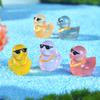 10/20pcs Luminous Mini Resin DucksGlow in The Dark Cool Style Mini Duck Figures For DIY Fairy Garden Micro Landscape Aquarium