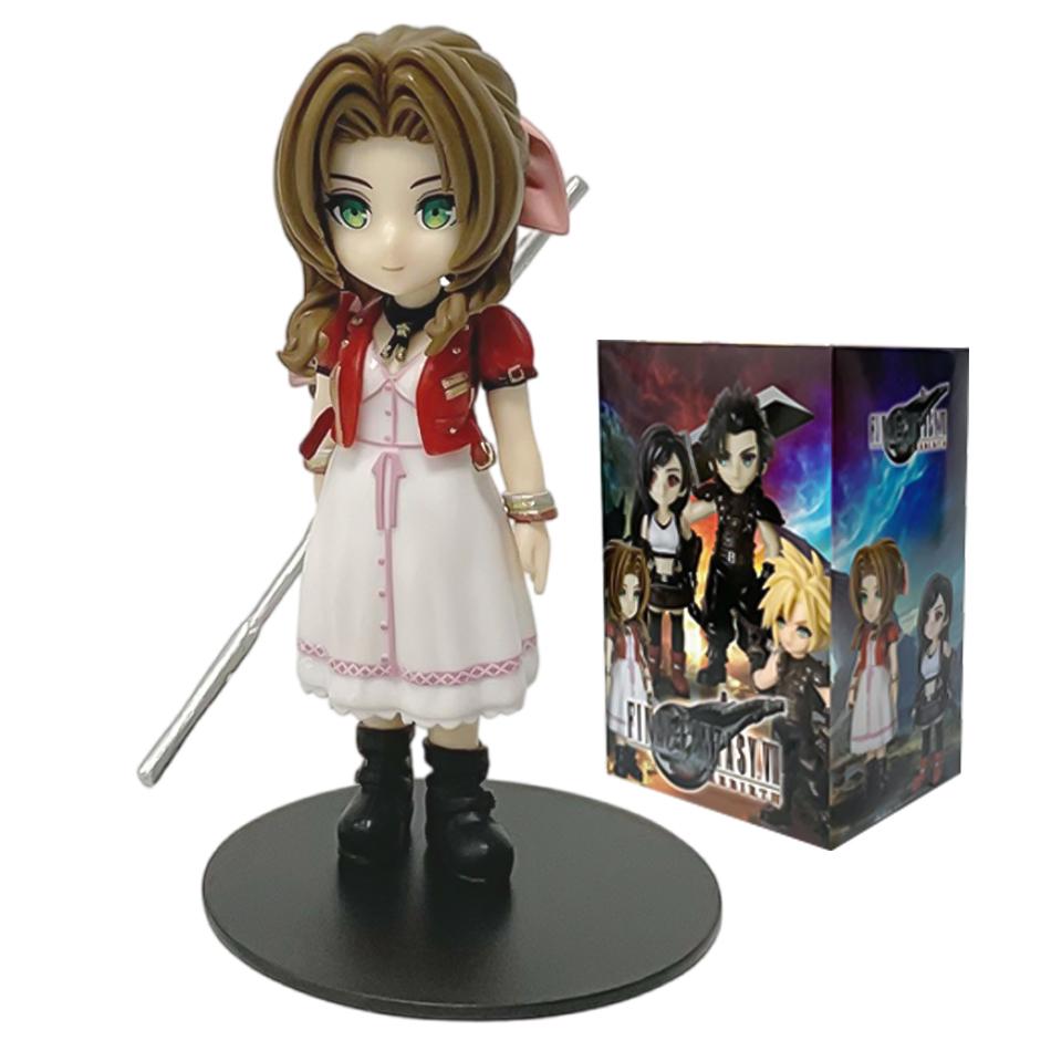 Anime 11-12cm Cloud Strife Tifa Lockhart Aerith Gainsborough Zack·Fair Figure Model PVC Toy Desktop Collection Accessories Gift