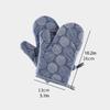 2 Pieces Thick Heat Resistant Gloves, Microwave Oven Gloves, Anti-scalding Printed Gloves Kitchen Baking Oven Gloves