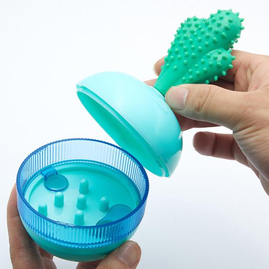 Interactive Dog Toy Textured Cactus Chew Toy Adjustable Dog Treat Dispenser Toy for Puppy Teething Boredom Relief Teeth Cleaning