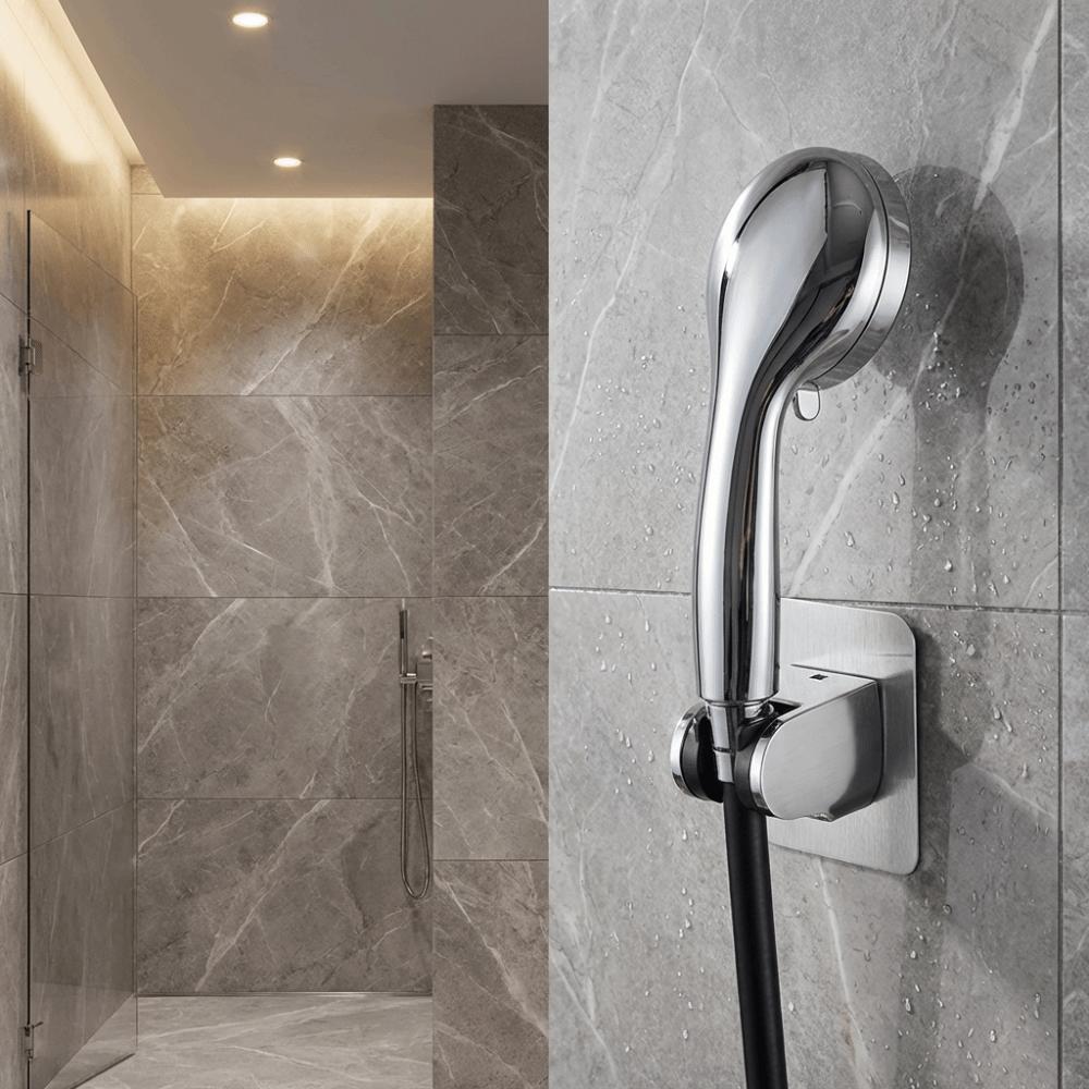 Adjustable Angle Design Punch-Free Shower Head Bracket Daily Comfort Improvement