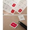 12 Sheets 365 Daily Planner Numbers Sticker 12 Month Planner Date Sticker Calendar Sticker Decorative Planner Sticker