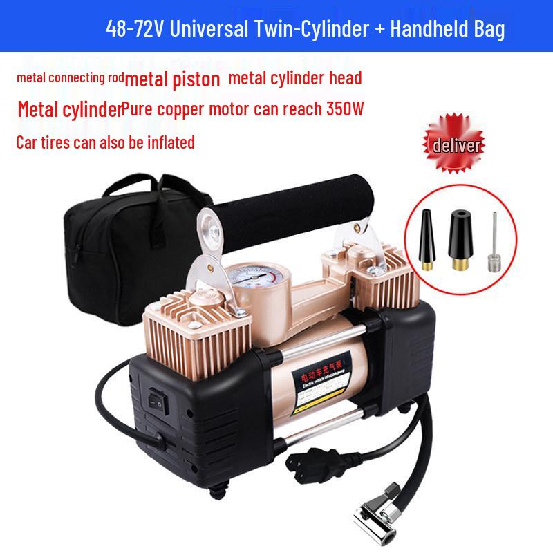 

Portable Electric Tire Inflator for 48V/60V/72V Scooters, Tricycles & Motorcycles