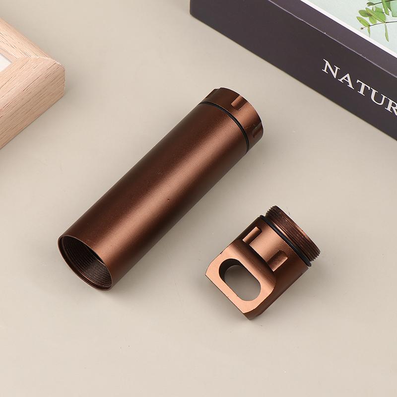 Portable Aluminum Alloy Waterproof Capsule Seal Bottle Outdoor Survival Pill Box Mini Tea Cans Container Sealed Tank Canister