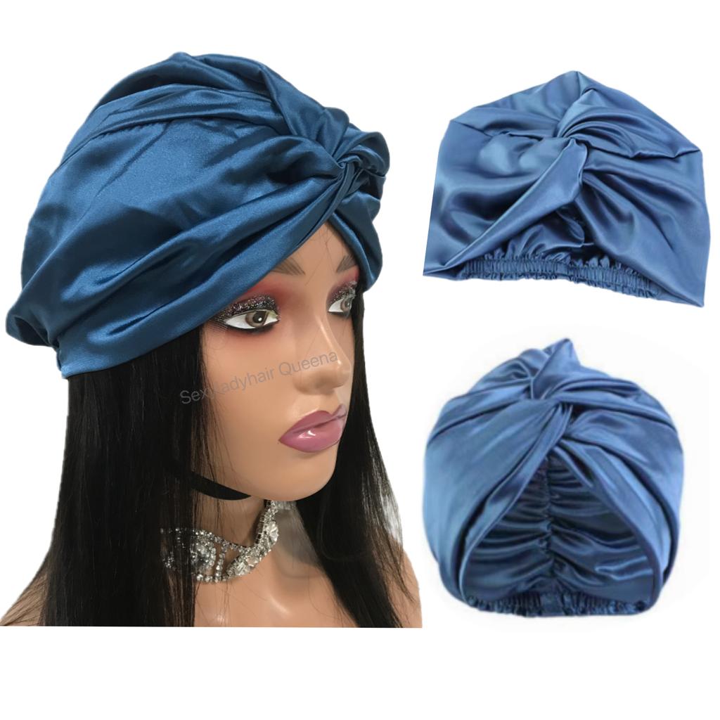 Luxury Design Soft Sleeping Cap for Women Daily Protecting Hair Wave Silk Satin Bonnet