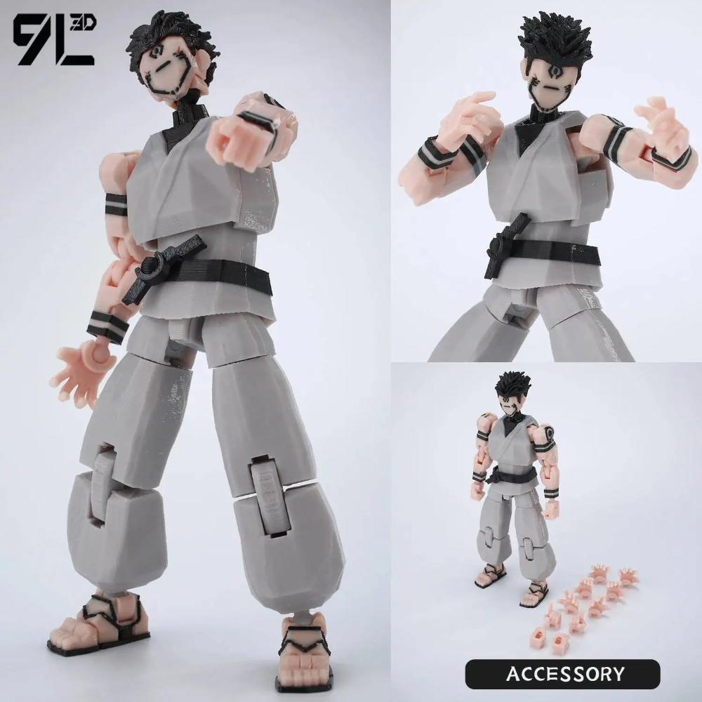 9L Impreso en 3D Anime Jujutsu Kaisen Sukuna Lucky13 Maniquí 13 Cambiaformas Móviles T13 Figuras de Acción Maniquí Juguetes para Coleccionistas