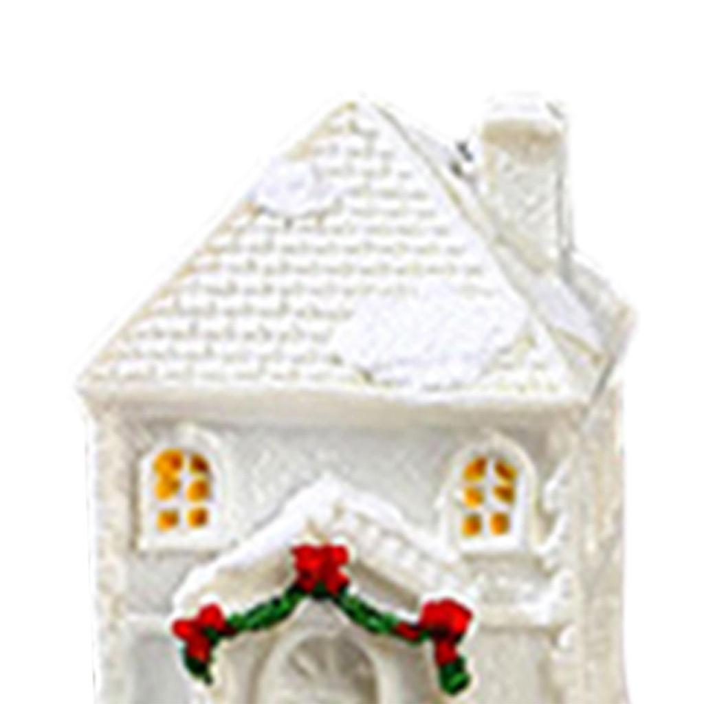 Christmas Glowing House Christmas Ornaments for Office New Year Balcony