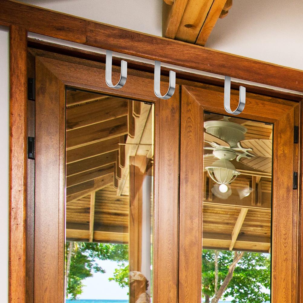 4 Pcs Vinyl Siding Hooks for Wall Metal Lamp Ordinary Hanging Light Silver Lamps