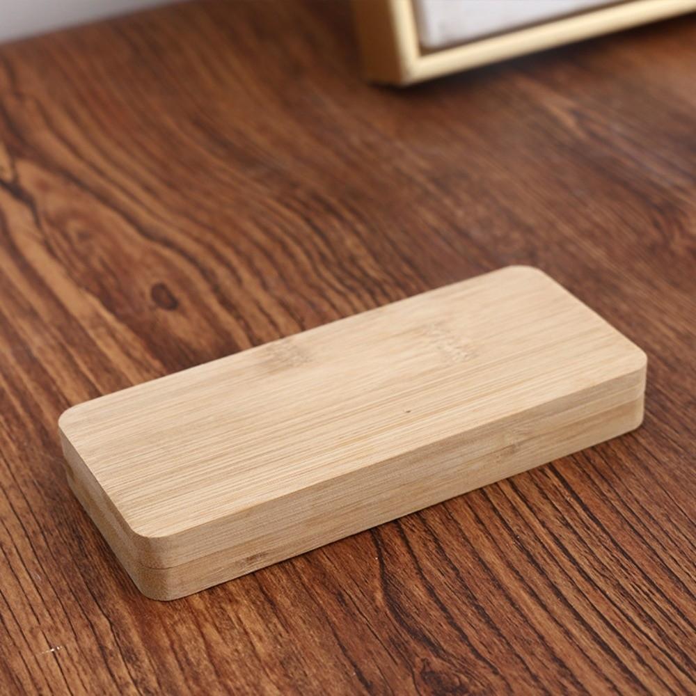 Handmade Rectangle Palette Painting Box Wood Outdoor Sketching Palette Travel Use