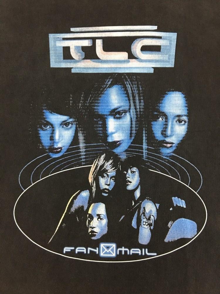 

РЕДКИЙ! TLC Band Черная Хлопковая Футболка Полный размер S-5XL Унисекс HS174 Унисекс Футболка XXL