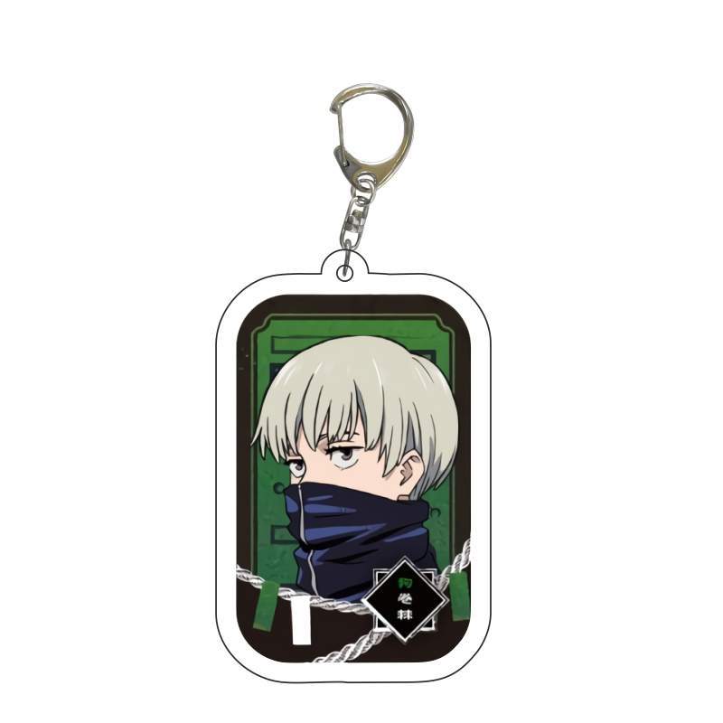 Jujutsu Kaisen Anime Keychain Itadori Yuji Gojo Satoru Cartoon Acrylic Bag Keyring Pendant Cos Accessory