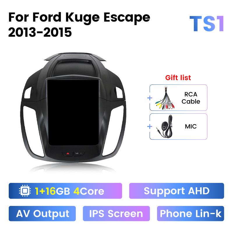 

13-18 Ford Kuga Вертикальный экран Android Навигация с беспроводным CarPlay