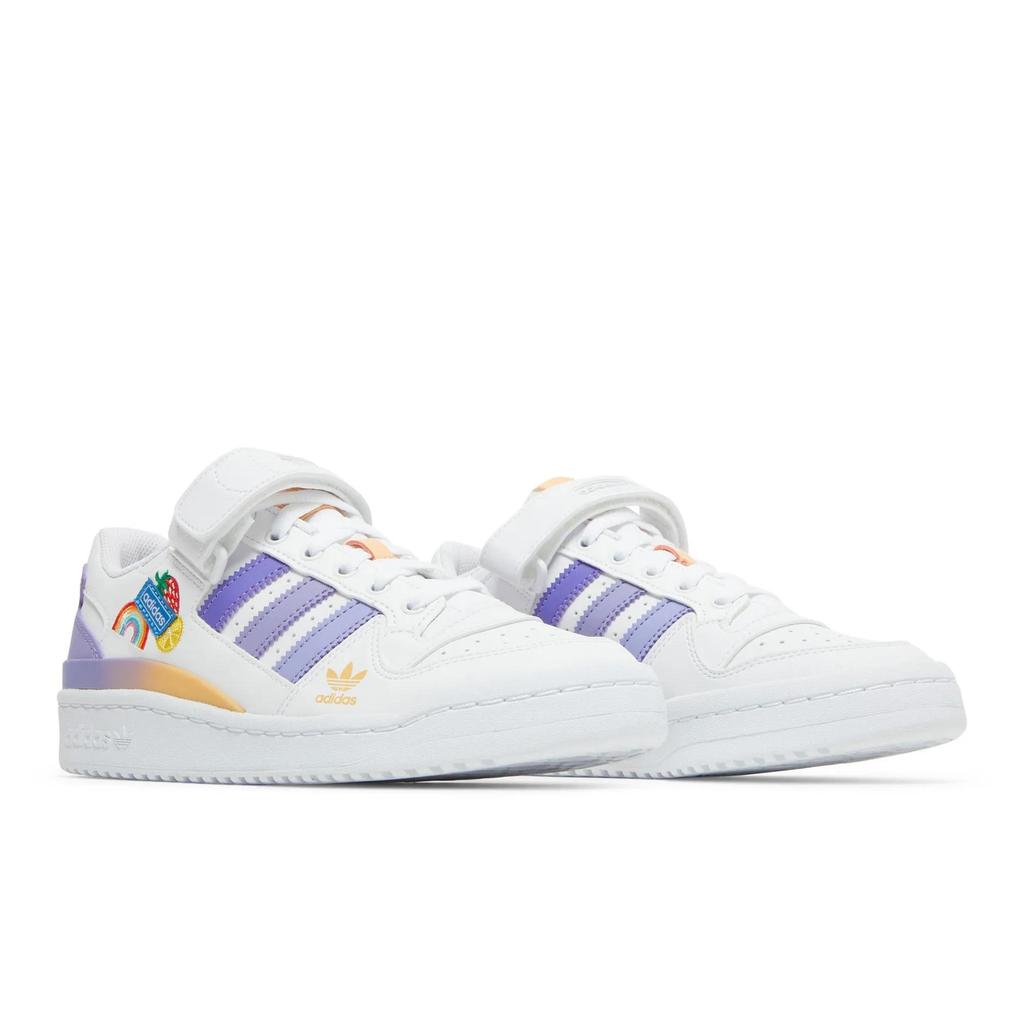 adidas Forum Low J 'White Light Purple' (Unisex) Cloud White / Light Purple / Magic Lilac Kids' Skateboarding Shoes GY8209