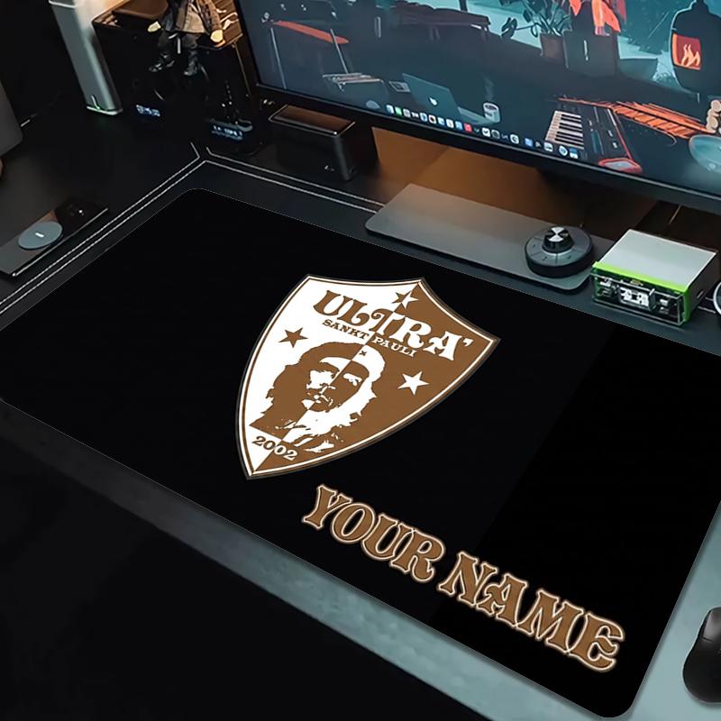 Benutzerdefinierter Name Ultra Sankt Pauli Mauspade Großes Gaming-Tischkissen Rutschfestes Laptop-Tablet Großes Mauspade XXL-Matte Mini-PC-Spielmatte Mit Verriegeltem Rand
