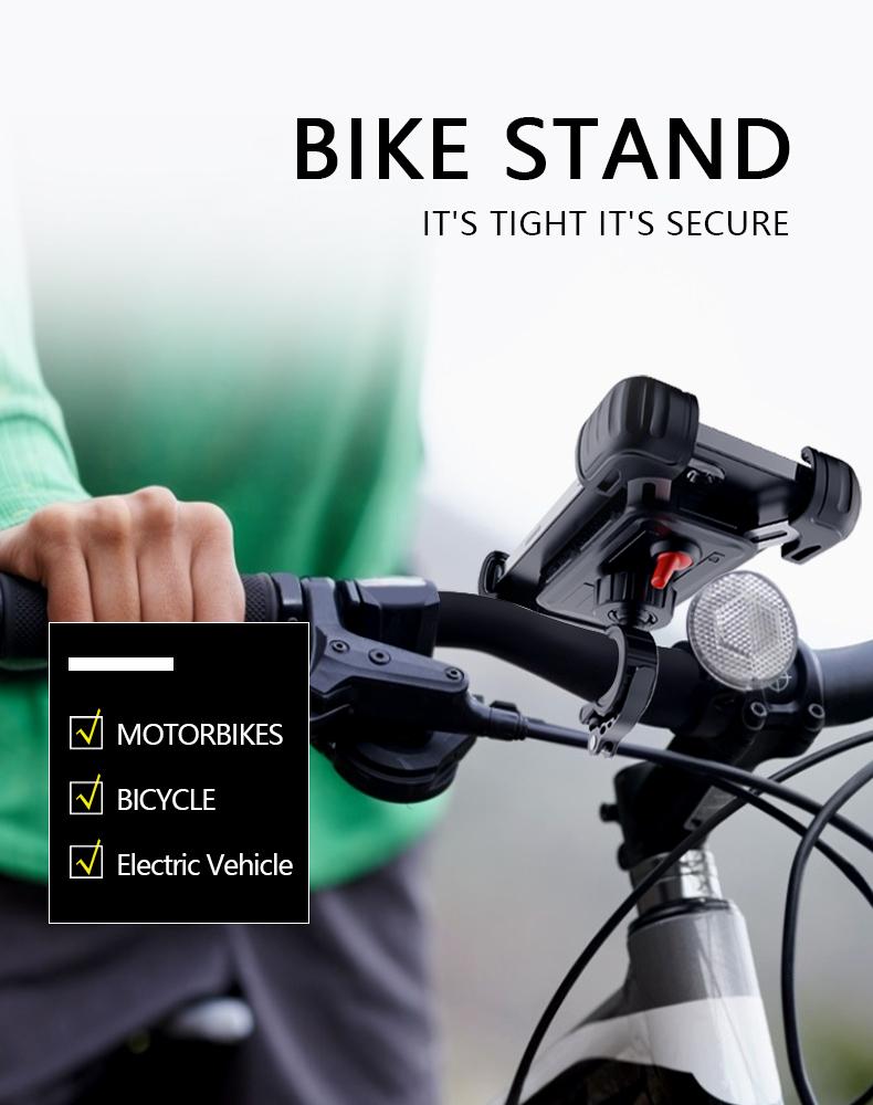 Mobile Phone Bike Holder 360 Degree Rotation Protect Your Mobile Best Bike Phone Holder for Bike Motorcycle Phone Mount