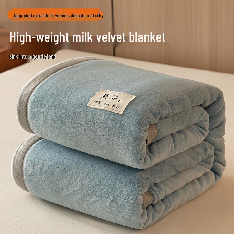 G5Z Velvet Milk Coral Fleece Throw Blanket - Office, Sofa, Nap, Winter Gift