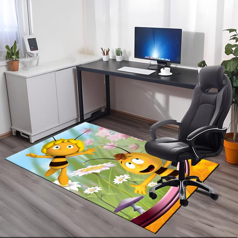 maya the bee Printed Carpetrugfor Office Chair Living Room Bedroom Kitchen Room Decor Gifts