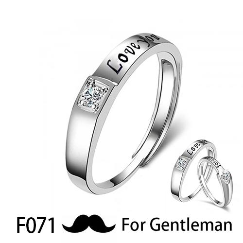 Huitan 1 Pc Trendy Couple Pledge Love Token Ring With Letter His Queen&Her King Engraved Wedding Ring For Women&men Finger Rings