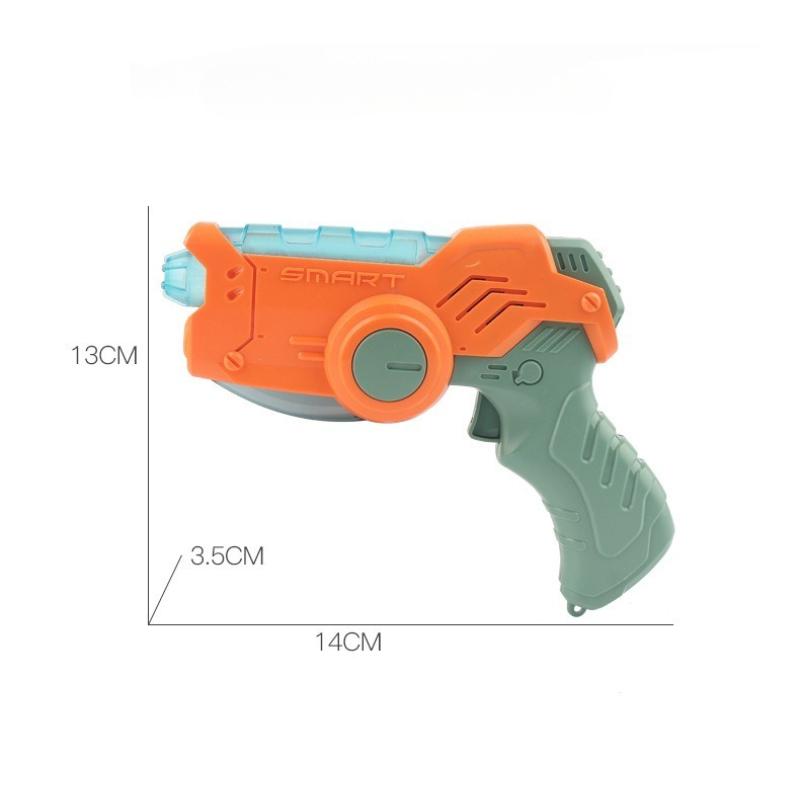 Mini Pocket Electric Toy Gun Portable Small Pistol with Sound Light Colorful Projection Music Interactive Play Toy